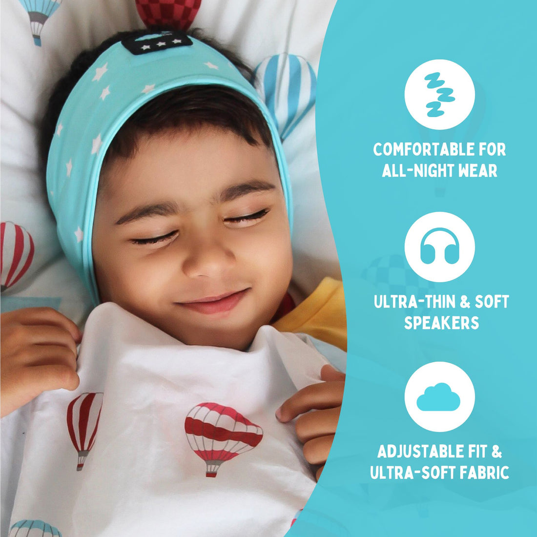 SnoozeBand™ Kids - Bluetooth Sleep Headphones