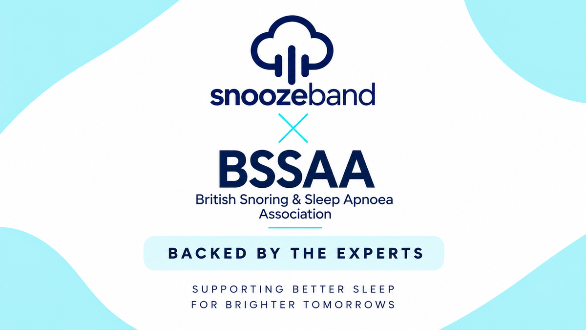 Snoozeband recognised by a leading UK sleep authority